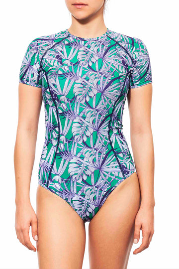 surf suit ,plantation print -חדש!  Noyka