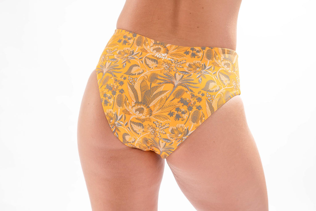 high fit sunset print