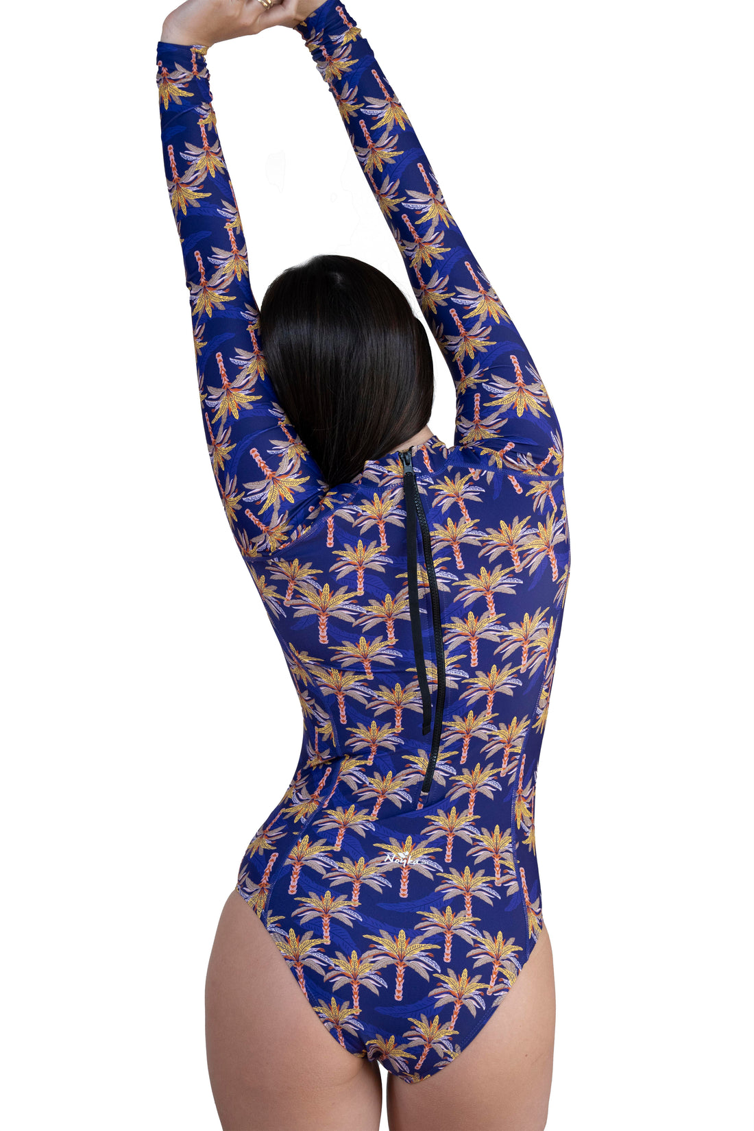 summer suit palm print
