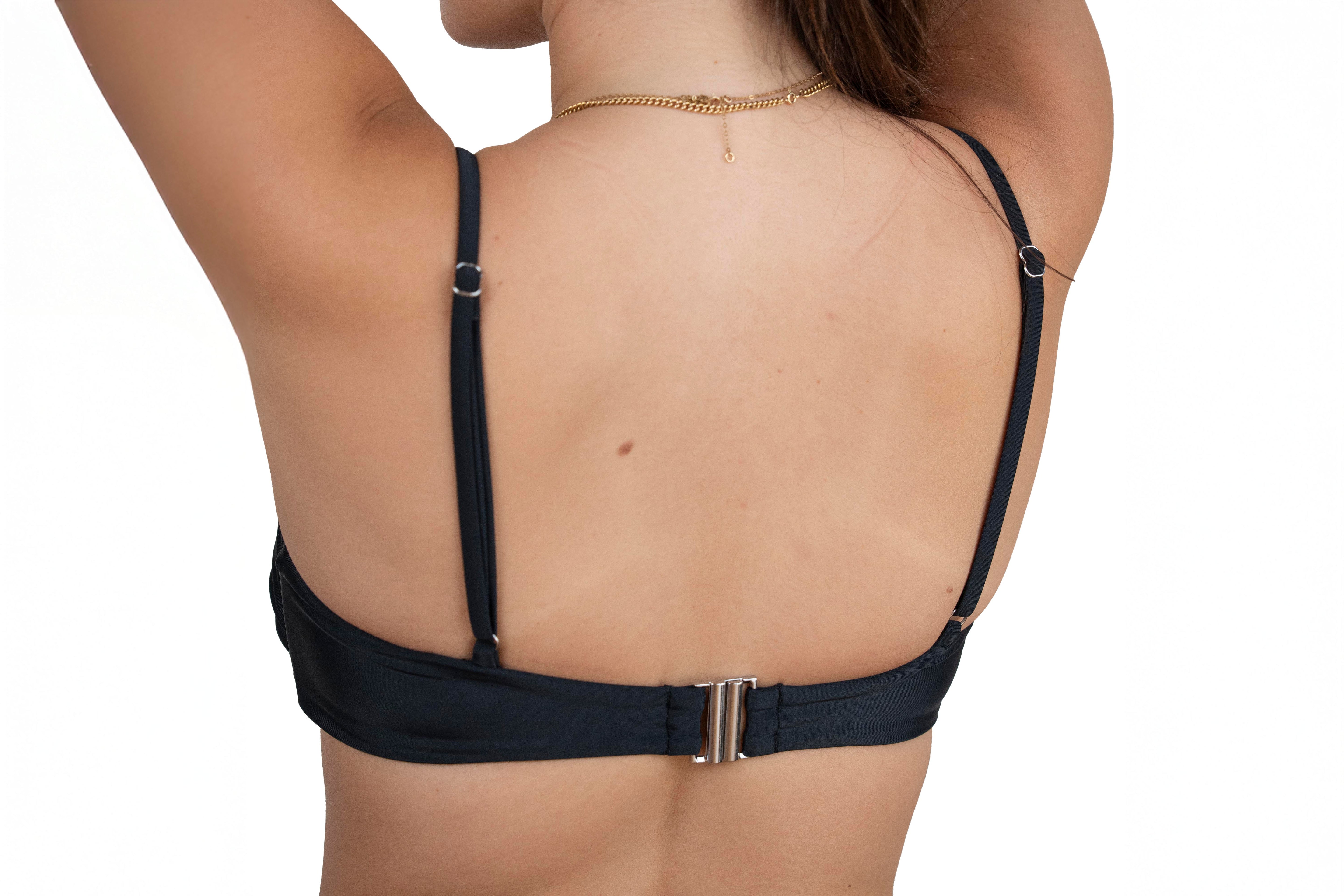 strap top black color