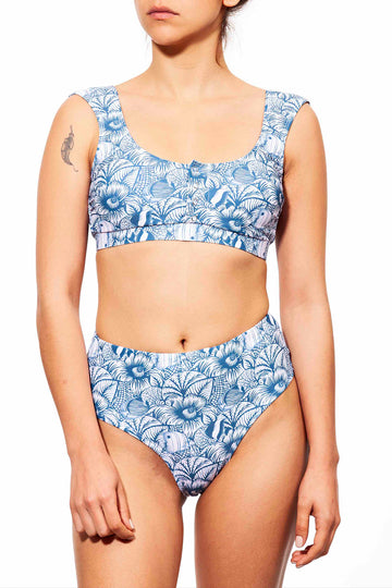 lucy top +high bottom maldives print - חדש!  Noyka