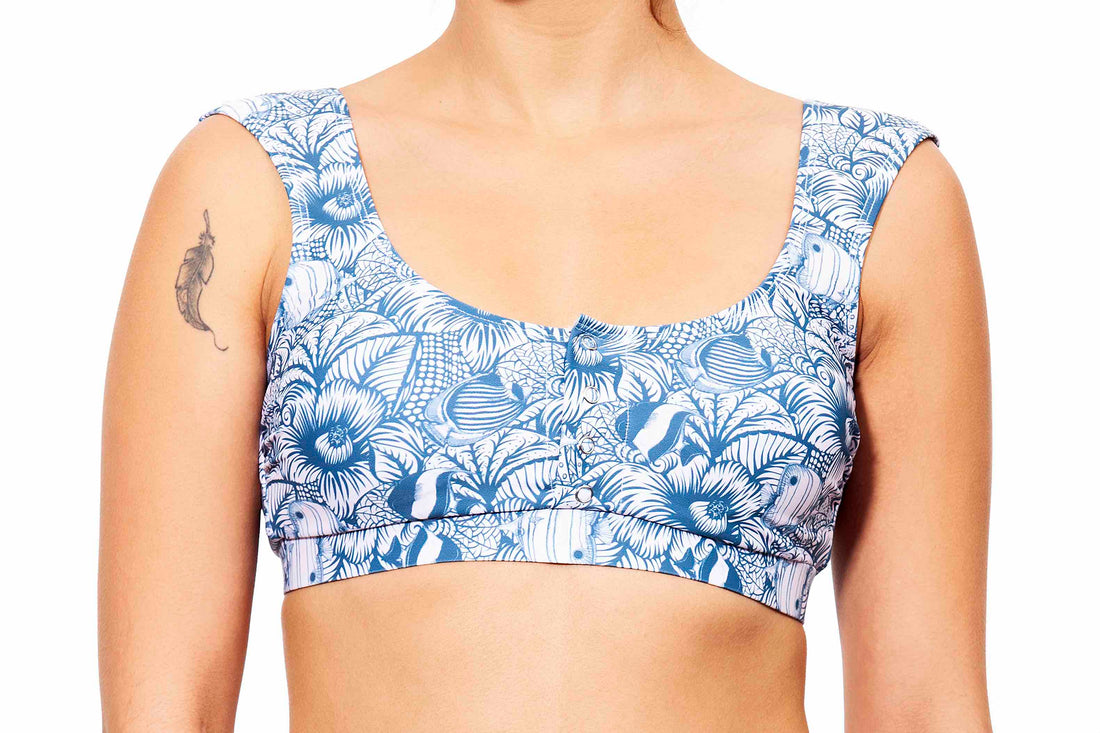 lucy top maldives print - חדש!  Noyka