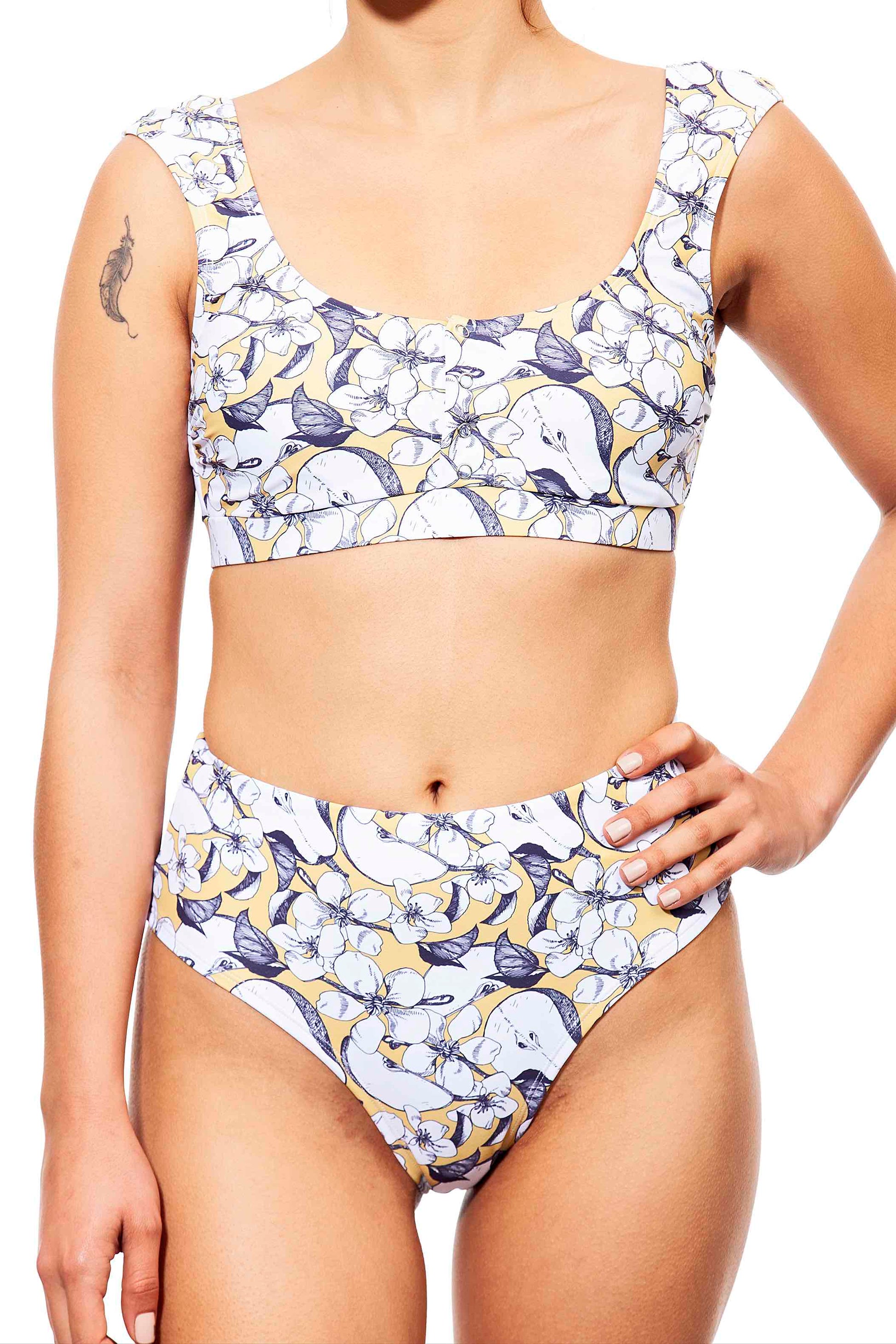 lucy top+ high bottom pears print -חדש!  Noyka