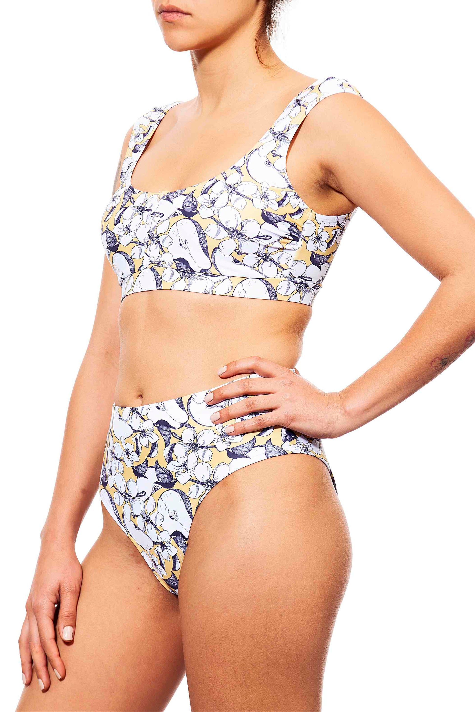 lucy top+ high bottom pears print -חדש!  Noyka