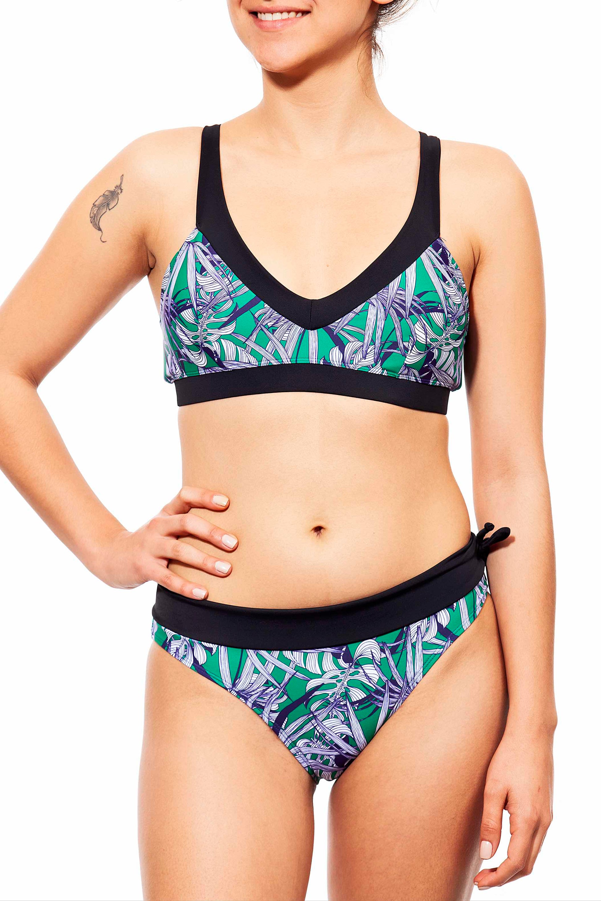 Cross top + comfy bottom - plantation print  Noyka