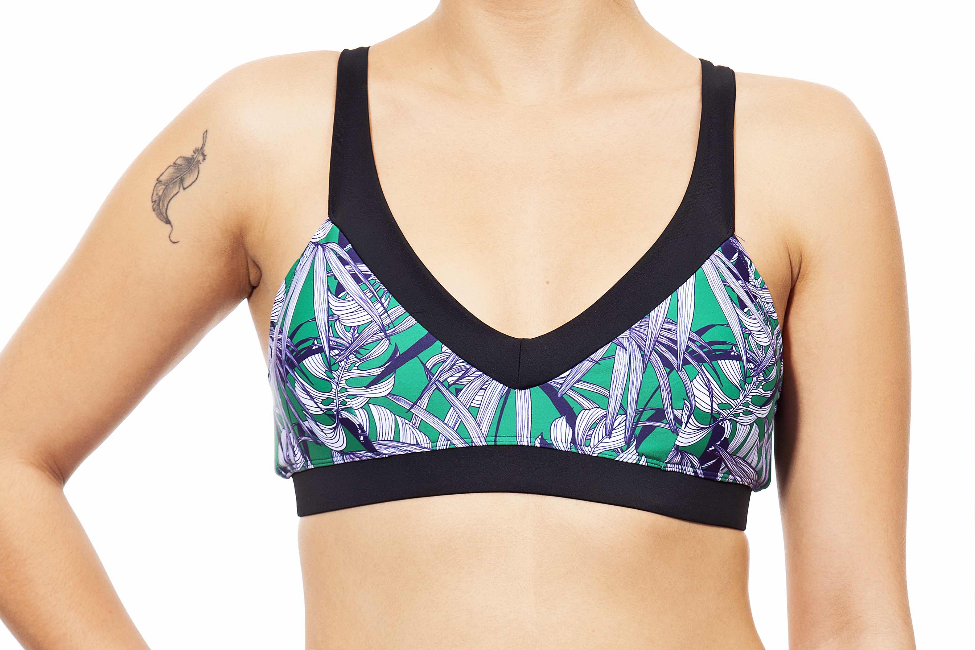 cross top-plantanion print- חדש!  Noyka