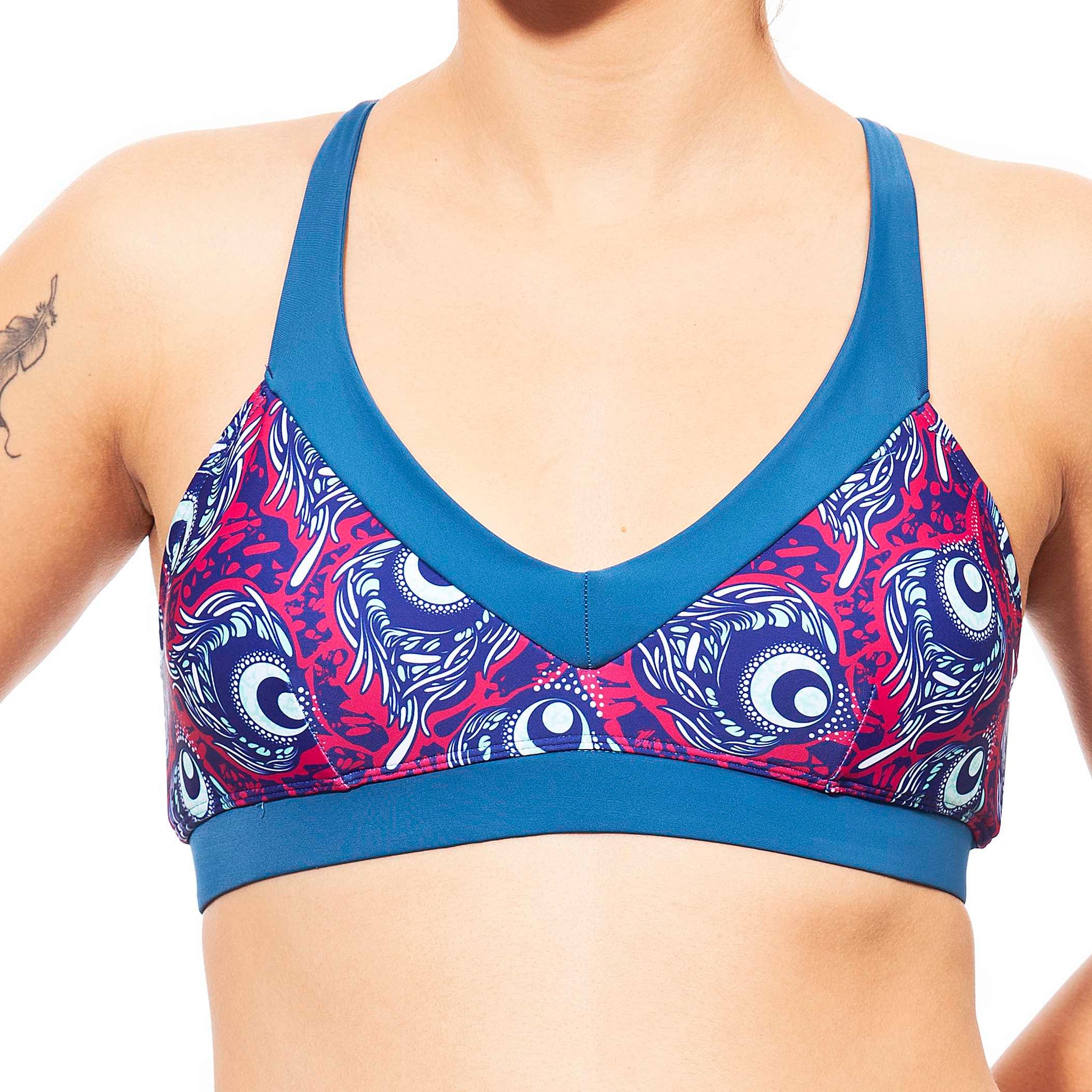 cross top zanzibar print- חדש!  Noyka