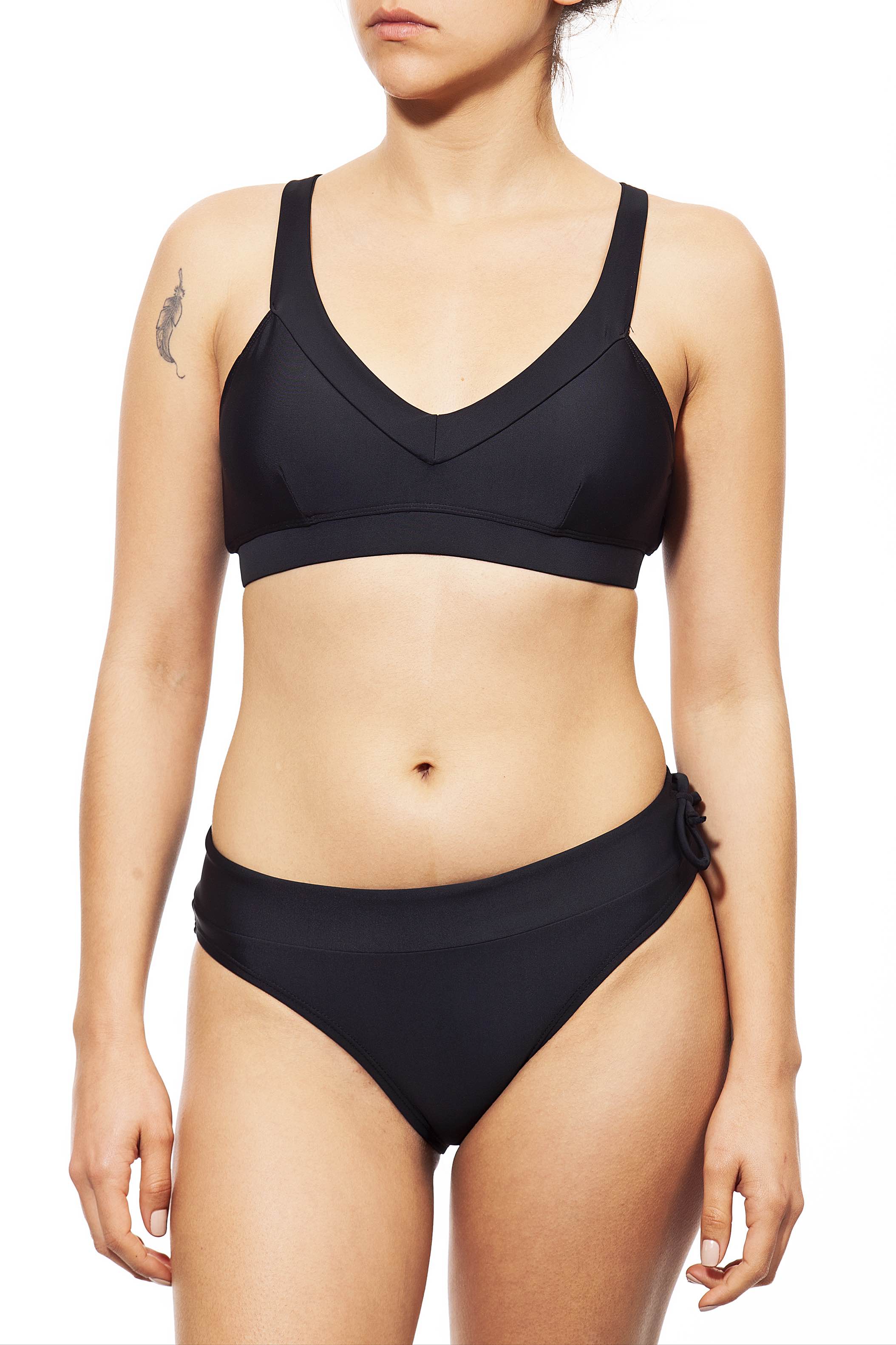 Cross top + comfy bottom - black color !חדש  Noyka