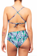 clasic x + basic bottom- plantation print-חדש!  Noyka