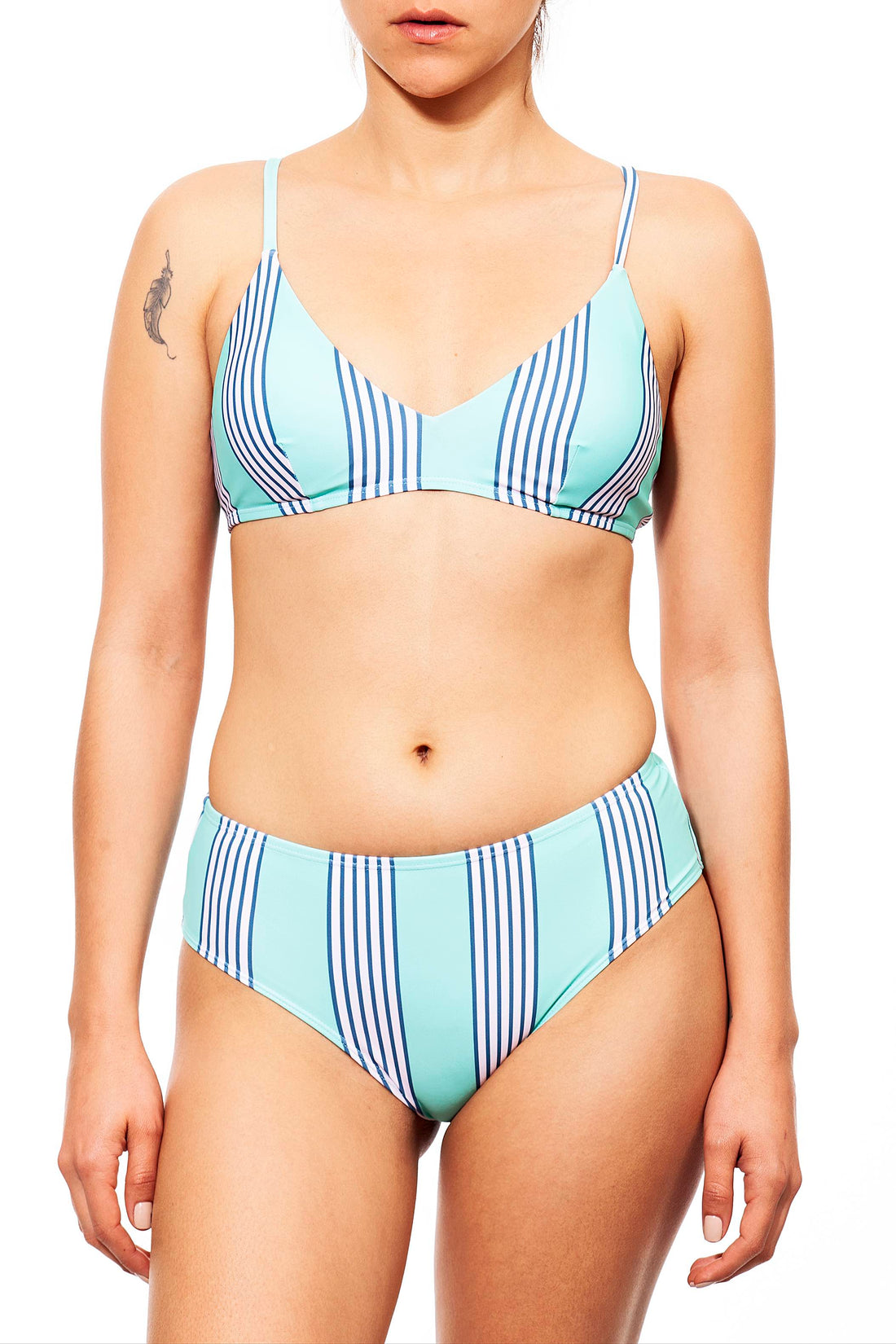 clasic x+bottom stripes print - חדש!  Noyka