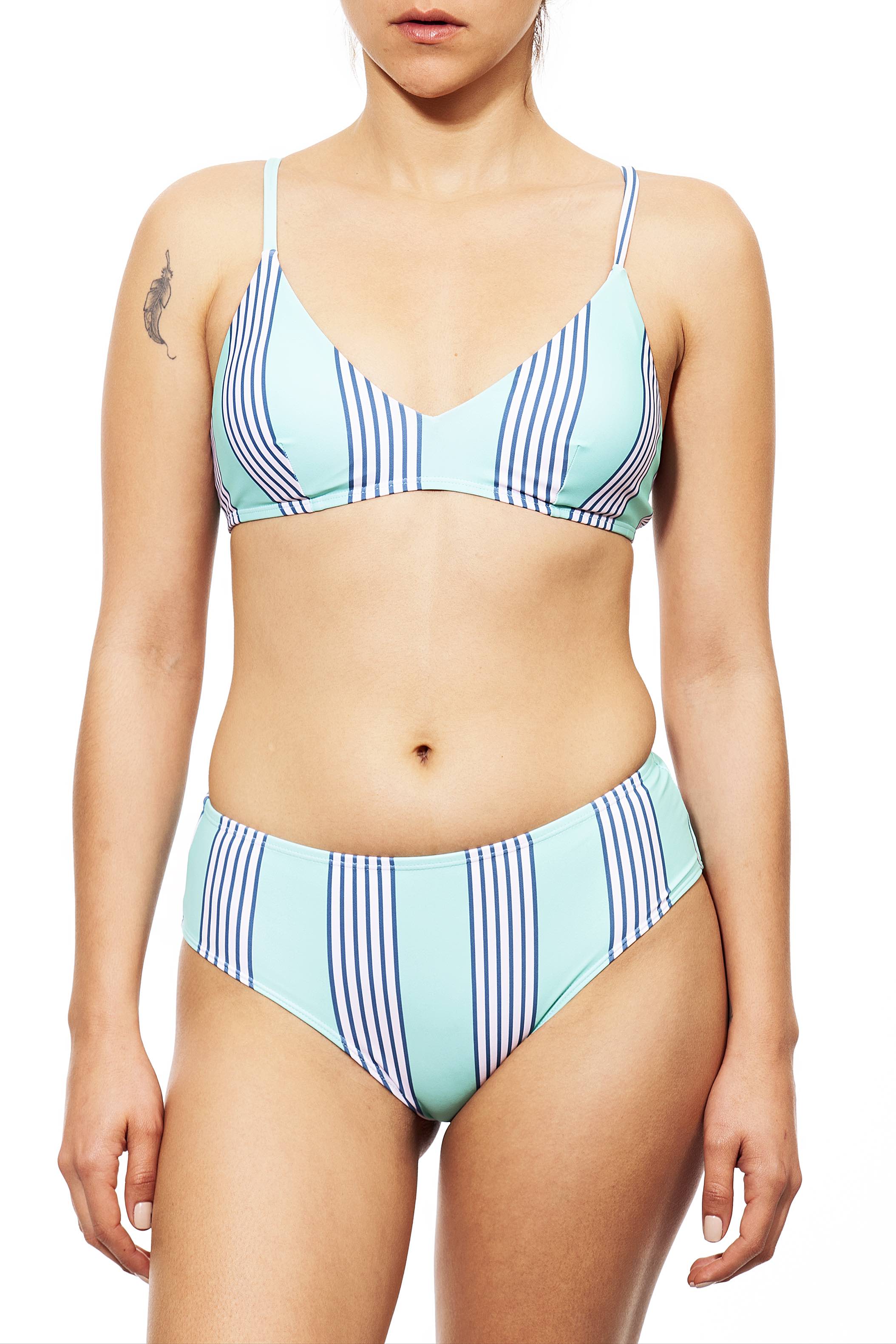 clasic x+bottom stripes print - חדש!  Noyka