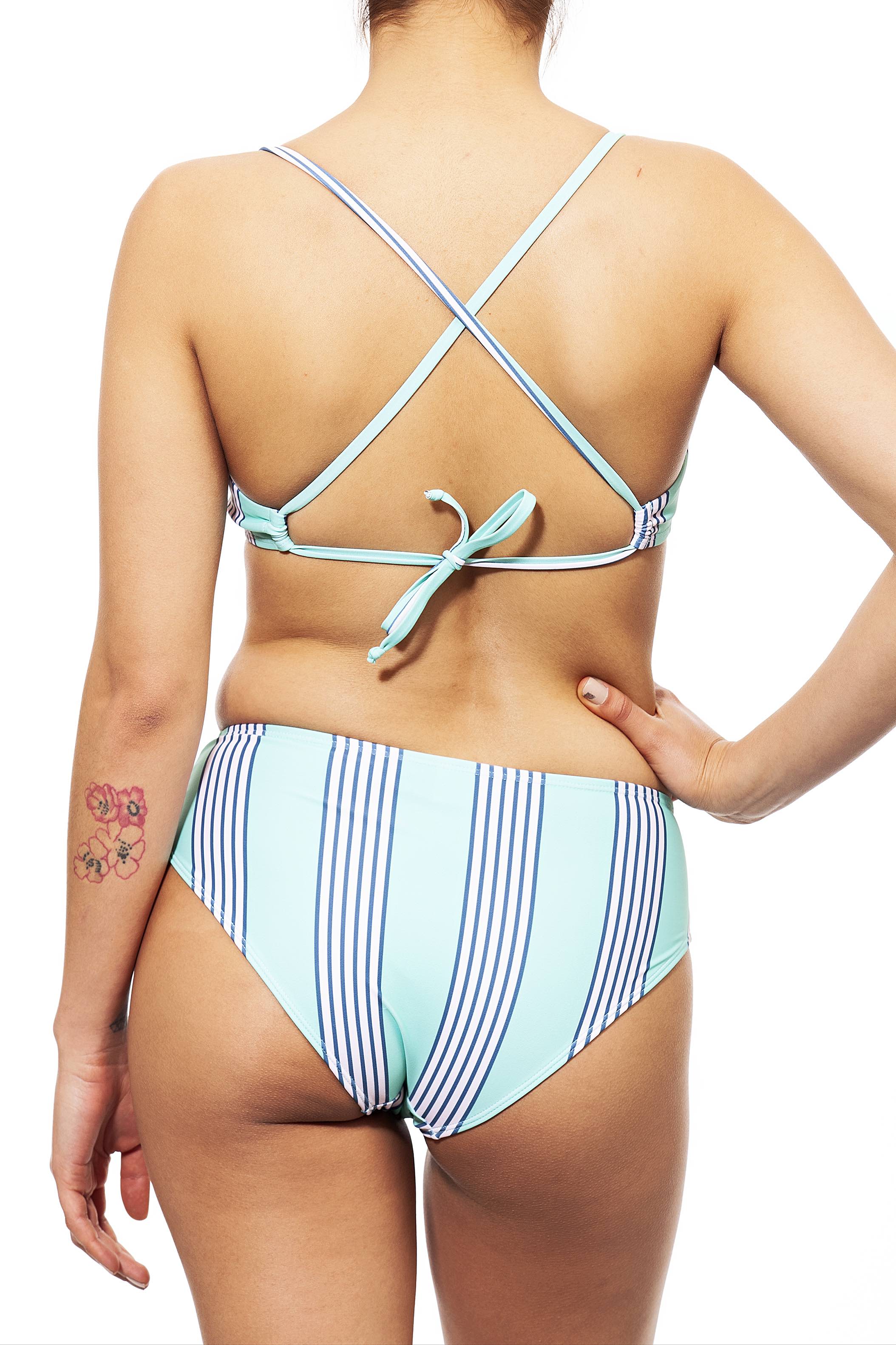 clasic x+bottom stripes print - חדש!  Noyka