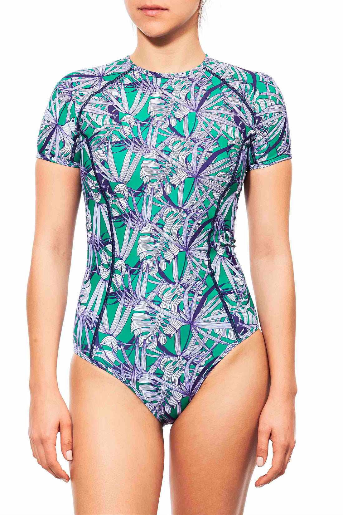 surf suit ,plantation print -חדש!  Noyka