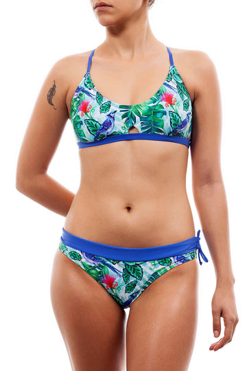 Topic + bottom - birds print חדש  Noyka