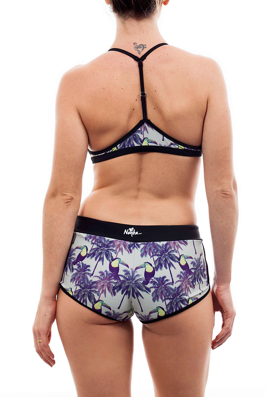Sporty top + short Jungle print חדש  Noyka