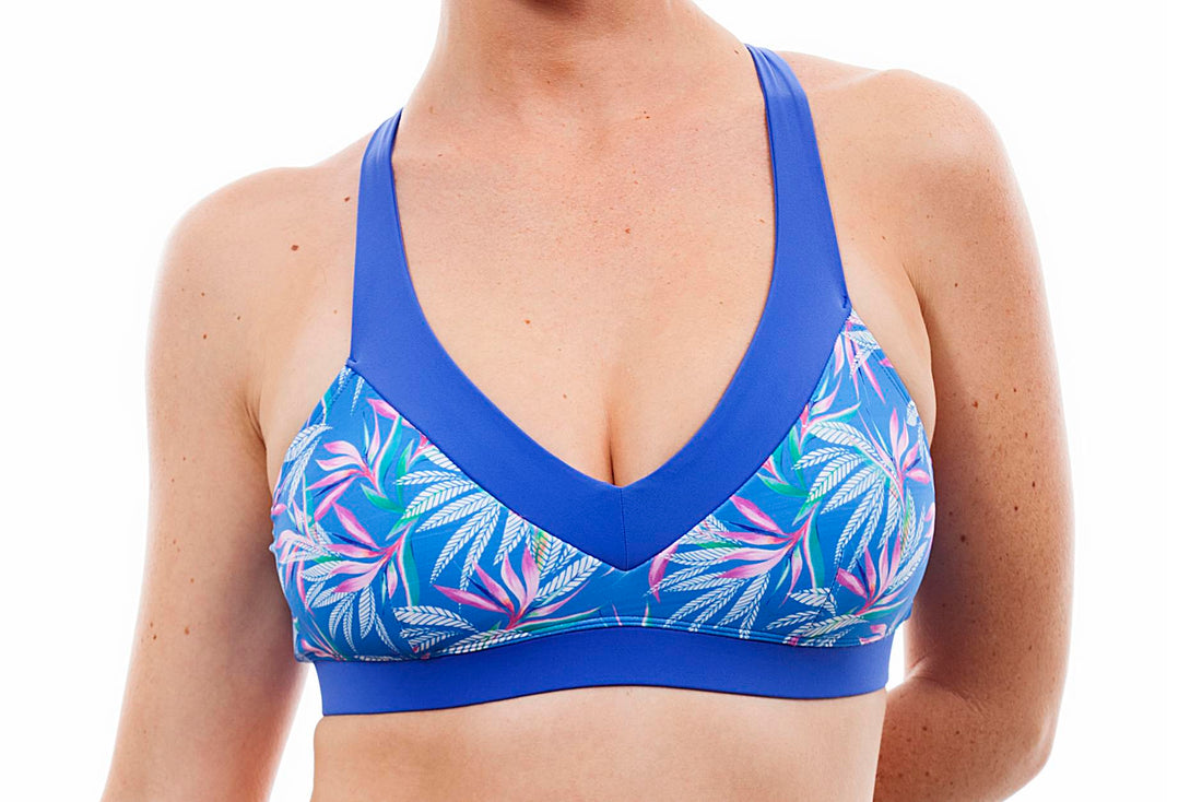 Cross top - paradise print  Noyka