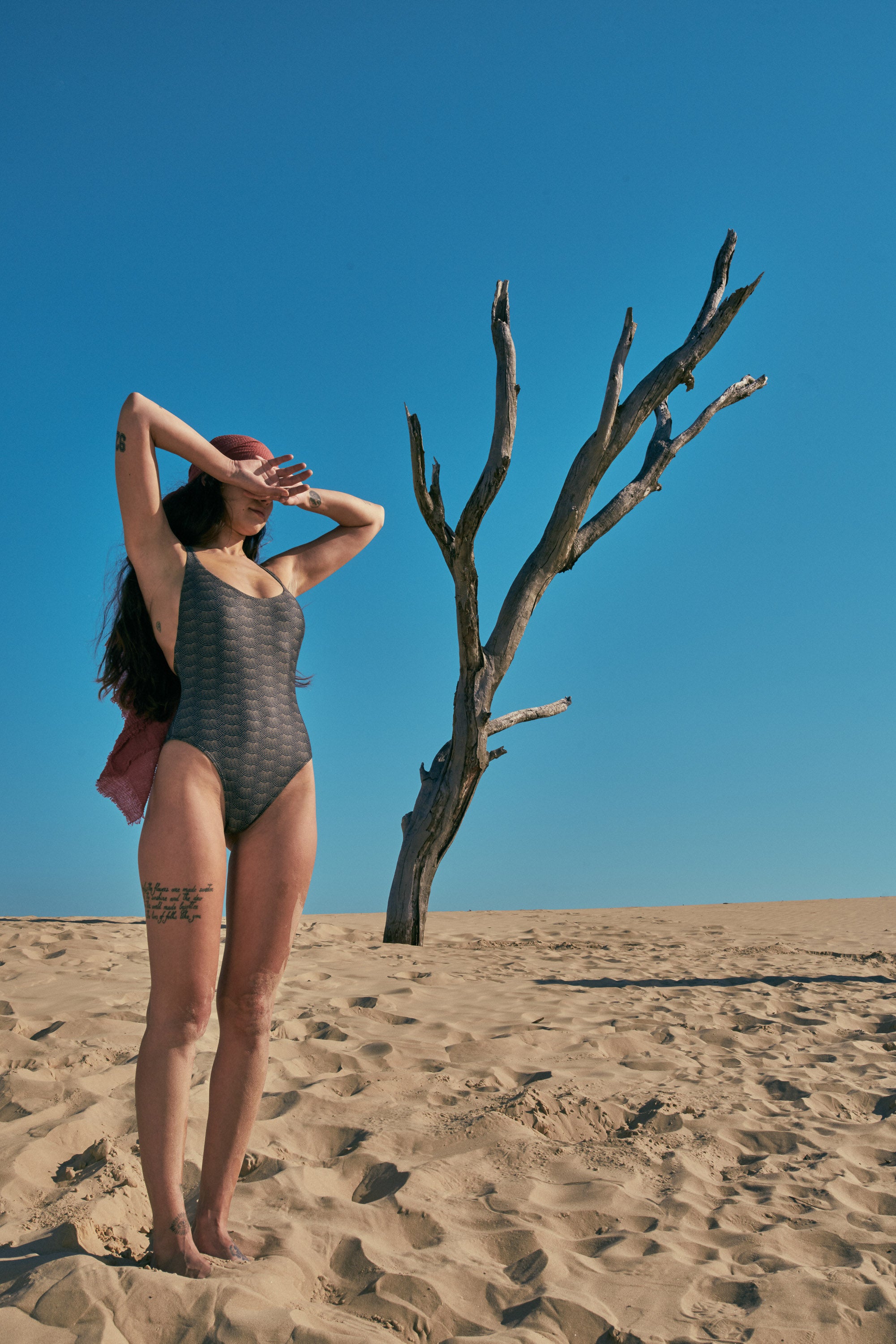 Gina swimwear scales print
