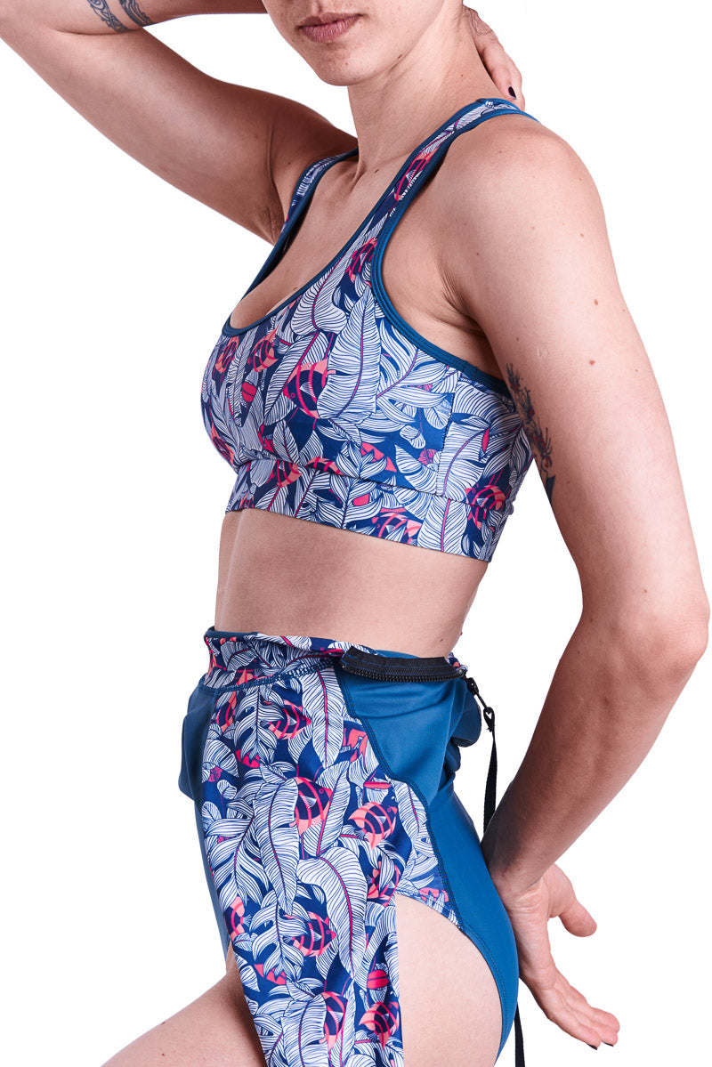Summer suit + top pinky fish print  Noyka