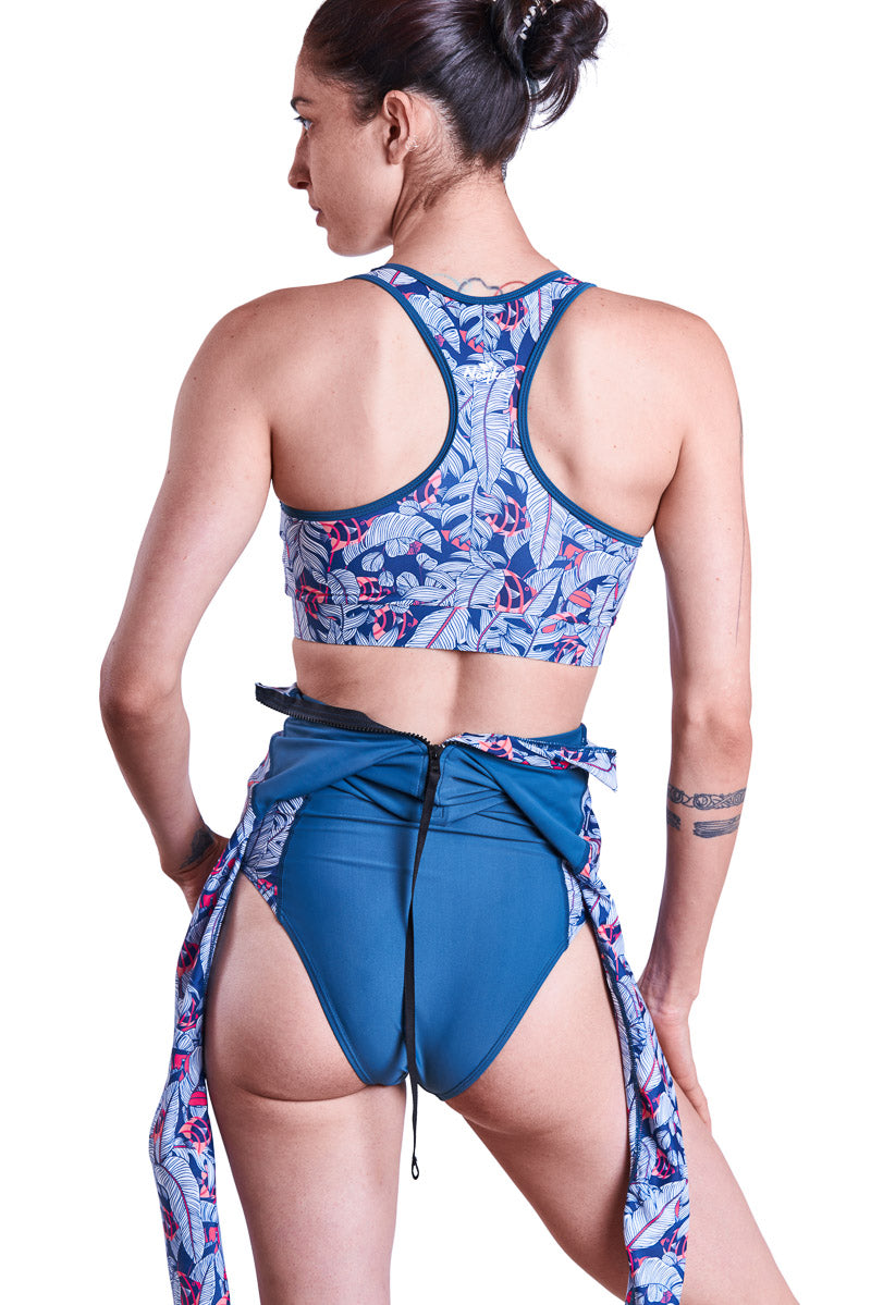 Summer suit + top pinky fish print  Noyka