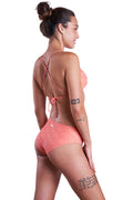 clasic x + basic bottom coral color  Noyka