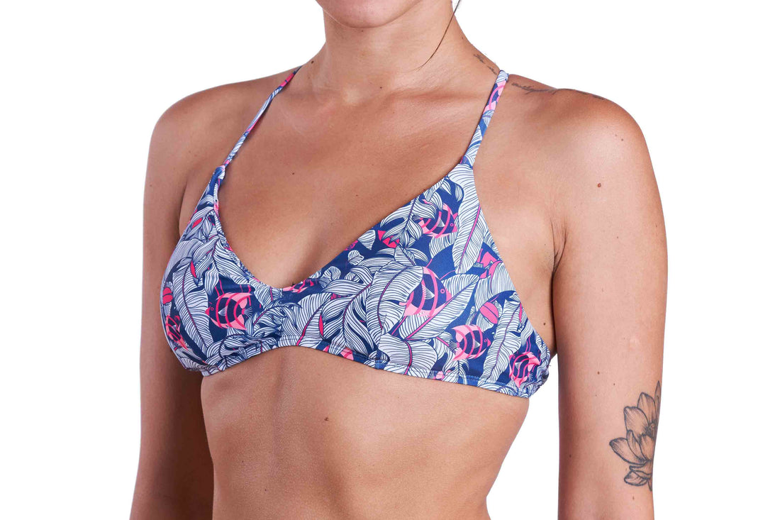 Classi-x top pinky fish print  Noyka