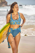 Summer suit + top tropic print  Noyka